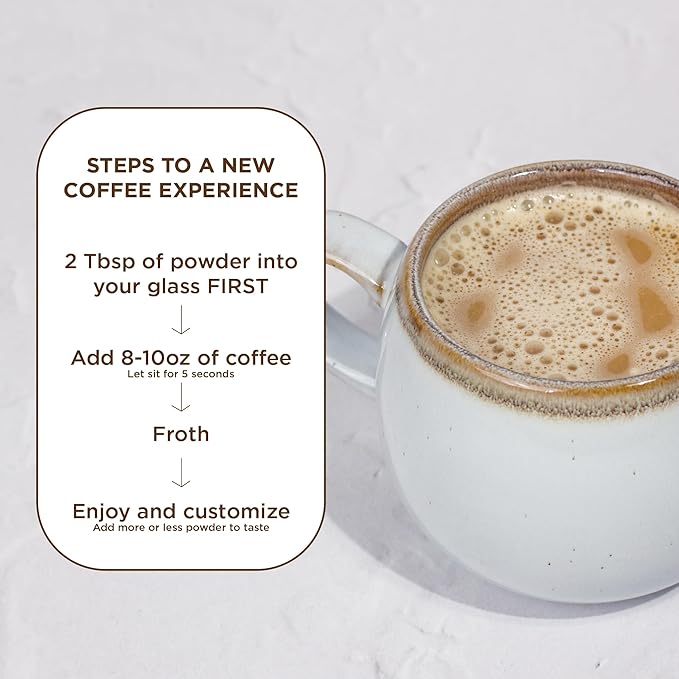 Laird Superfood Non-Dairy Coffee Creamer Mocha, Shelf-Stable Superfood Non-Dairy Powder Creamer, Gluten Free, Non-GMO, Vegan, 16 oz. Bag, Pack of 1