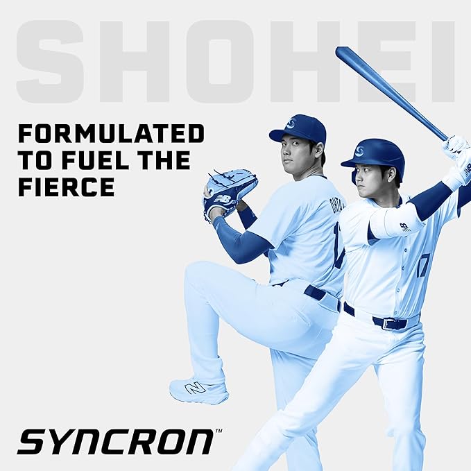 Syncron Pre Workout Sports Drink Endorsed by Shohei Ohtani, Aluminum Bottled, Sugar Free Energy Drink, L Arginine, L Citrulline & BCAAs, Energy Shot, Watermelon Kiwi & Grapefruit, Variety 6 Pack, 2 oz