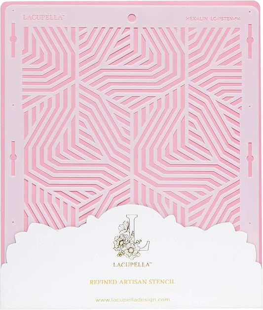 Cake Stencil for Buttercream Cake, Royal Icing, Ganache, Painting, Art and Crafts (HEXALIN)