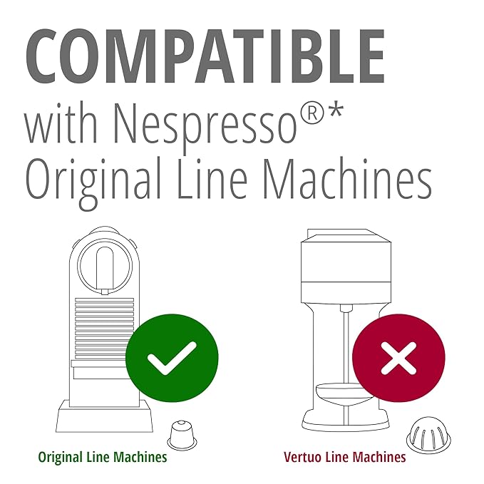 Late Nite Lemur 120ct for Nespresso Original Machine Compatible Pods I Intensity 12 I Aluminum Coffee Capsules I Like Palermo Kazaar Espresso I 100% Arabica Beans with High Intensity