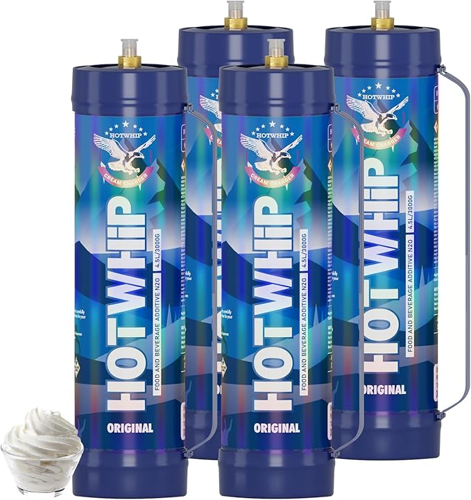 Whipped Cream Charger 4x3000g 4.5L Cream Cylinder
