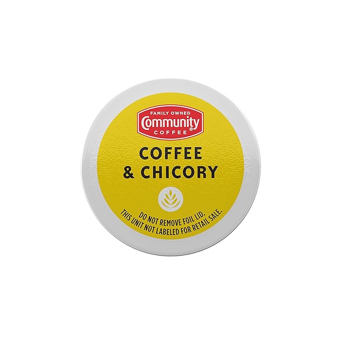 Community Coffee & Chicory, Dark Roast Coffee Pods, Compatible with Keurig 2.0 Brewers, 80 Count (Pack of 1)