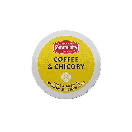 Community Coffee & Chicory, Dark Roast Coffee Pods, Compatible with Keurig 2.0 Brewers, 80 Count (Pack of 1)