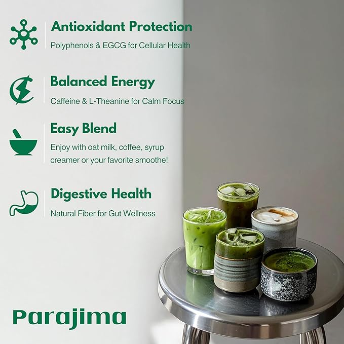 Organic Matcha Latte, Ceremonial Grade Matcha Powder, Silky Smooth Green Tea Matcha Latte Mix, Japanese JAS USDA Organic, Low Caffeine Vegan Gluten-Free No Additives and Great for Tea Latte & Smoothies with Lightly Sweetened Barista Crafted (1.06oz, 30...