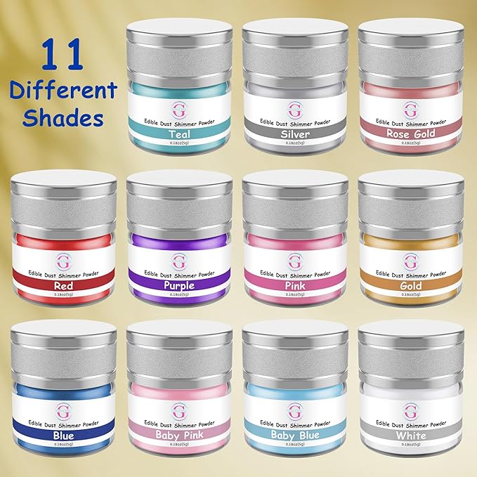 Glitter & Glitz Edible Glitter for Drinks - Premium Drink Glitter Edible Dust for Cocktails, Baking, Brew, Champagne - Luster Dust and Cocktail Glitter - Edible Glitter for Drinks Decoration (Pink, 5Grams)