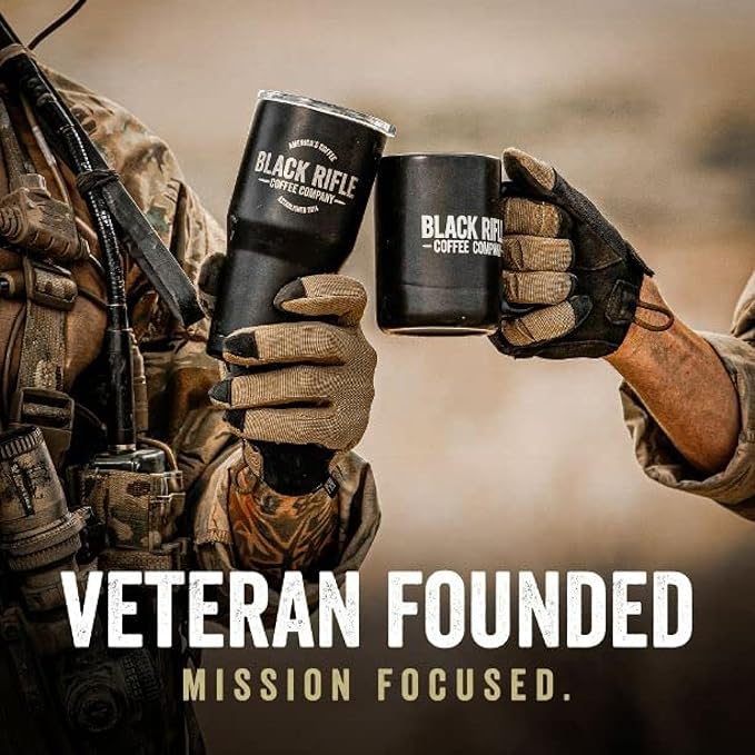 Black Rifle Coffee Company Murdered Out, 12oz Bag, Ground Coffee Dark Roast - Roasted Blend Made from Arabica Beans - Colombian & Brazilian Beans - Veteran Founded & American Made