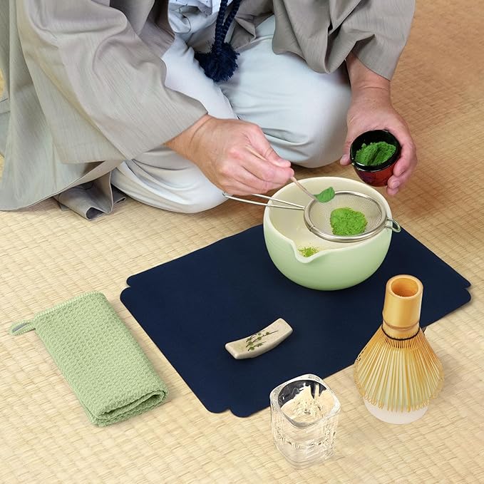 10-Pcs Matcha Kit Set, Whisk and Bowl with Spout & Measuring Spoon, Japanese Ceremony Matcha Tea Making Tools