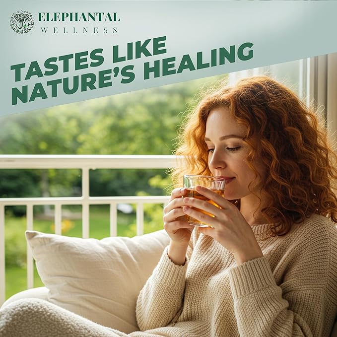 Elephantal Wellness Premium Skin Herbal Tea | Radiance & Clarity Support with Burdock, Dandelion, Calendula & Lavender | Non-GMO, Caffeine-Free, Handmade Loose Leaf Blend, 2oz Loose Leaf, 20 Servings