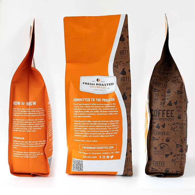 Fresh Roasted Coffee, FRC Dark Roast Blend, 2 lb (32 oz), Kosher, Whole Bean