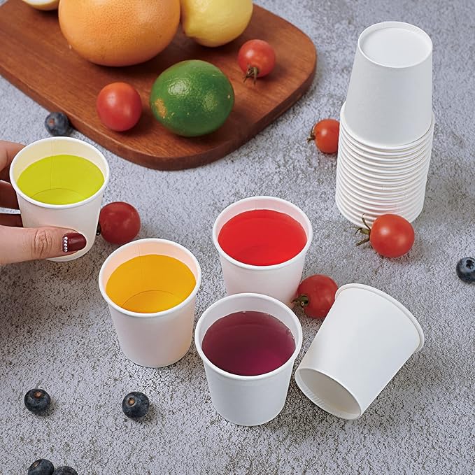 LITOPAK 480 Pack 5 oz Disposable Paper Cups, Disposable Mouthwash Cups, Small Disposable Cups, Mini Paper Cups for Parties, Picnics, Barbecues, Travel and Events