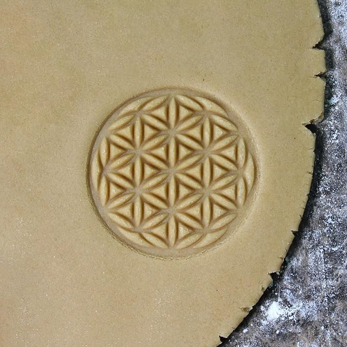Wood Cookie Stamp, 2.5 Inch (Seed of Life CS-007)