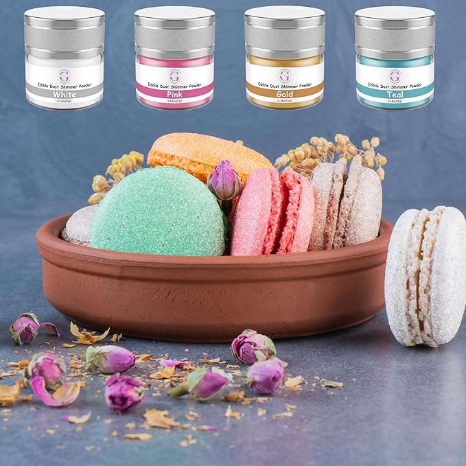 Glitter & Glitz Edible Glitter for Drinks - Premium Drink Glitter Edible Dust for Cocktails, Baking, Brew, Champagne - Luster Dust and Cocktail Glitter - Edible Glitter for Drinks Decoration (Baby Pink, 5Grams)