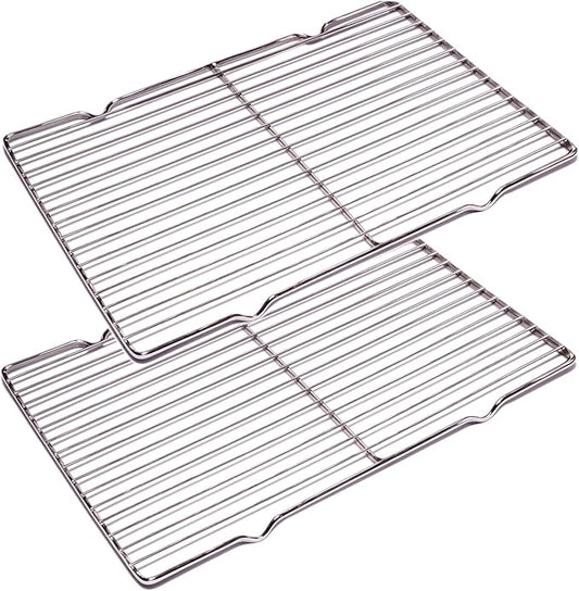 2Pcs Stainless Steel Cooling Racks, Cooling Racks for Cooking and Baking, Cookie Cooling Rack, Oven Cooling Racks for Cooking