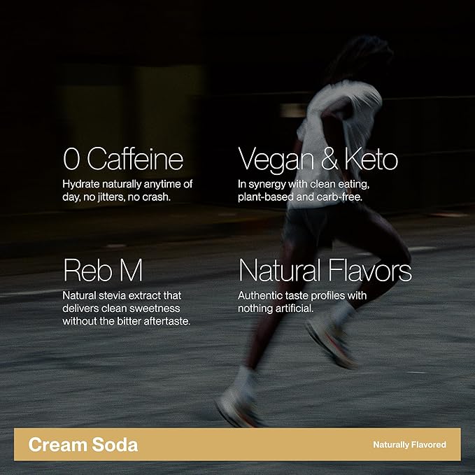 Cadence Electrolyte Drink - Cream Soda Flavor, 355ml x 12 | Science-Backed Hydration | Zero Sugar, Zero Caffeine | Vegan, Keto & Paleo Friendly | Sodium, Potassium & Magnesium for Performance & Recovery