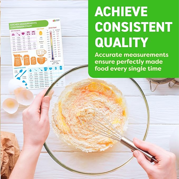Kitchen Conversion Chart Magnet - Measurements Conversion Chart - Baking Supplies Baking Accessories Cooking Gadgets - Baking Kitchen Cooking Gifts for Women - Kitchen Gadgets