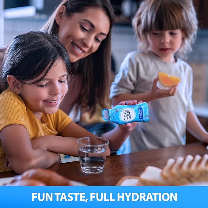 Clear Theory Water Flavoring Drops with Electrolytes – Electrolyte Drink Mix, [Blue Raspberry] Water Enhancer for Kids & Adults, Sugar-Free, Vegan, Gluten-Free, 2-Pack (1.62 fl oz Bottles)