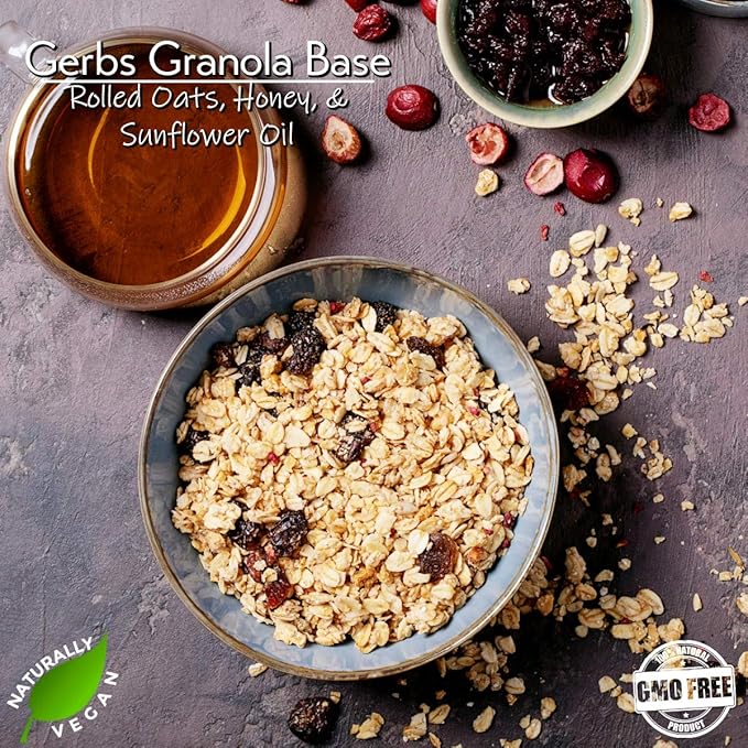 Gerbs Super 5 Seed Granola, 2 LBS - Top 14 Food Allergy Free & Non GMO - Keto Safe &Unsulfured - Pumpkin, Sunflower, Chia, Hemp, Flax Seeds