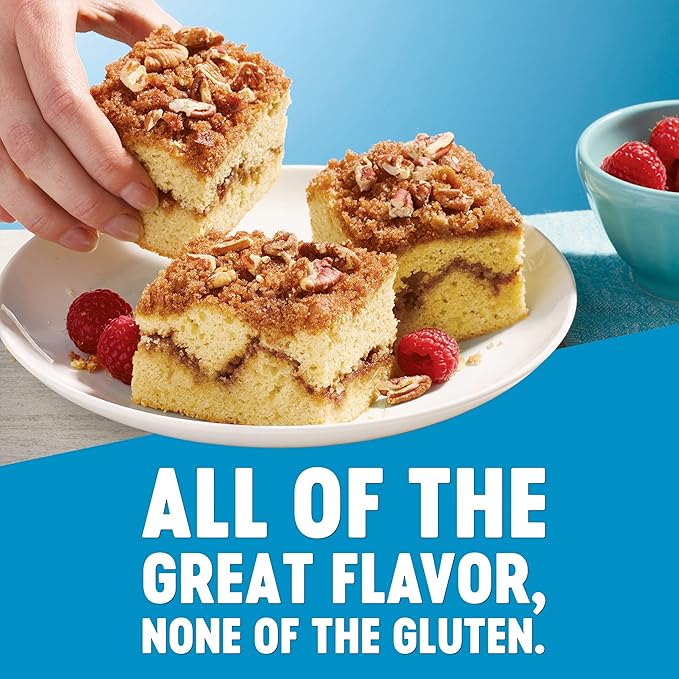 Krusteaz Gluten Free Baking Mix, Cinnamon Swirl Crumb Cake & Muffin Mix, 12-Ounce Box (Pack of 12)