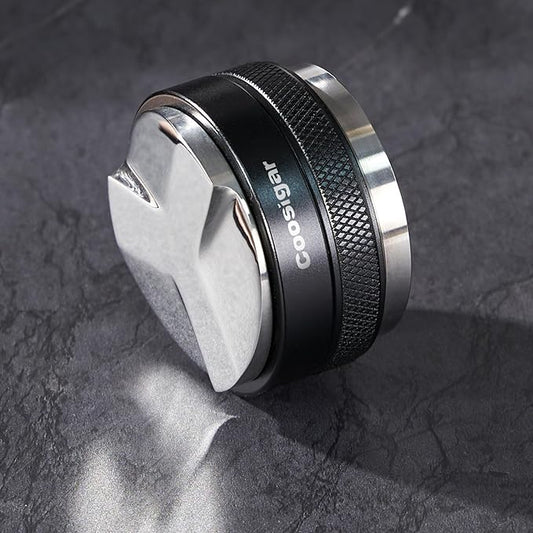 58mm Coffee Distributor and Tamper,Dual Head Coffee Leveler Fits for Gaggia E61 58mm Portafilter,Professional Espresso Hand Tamper.