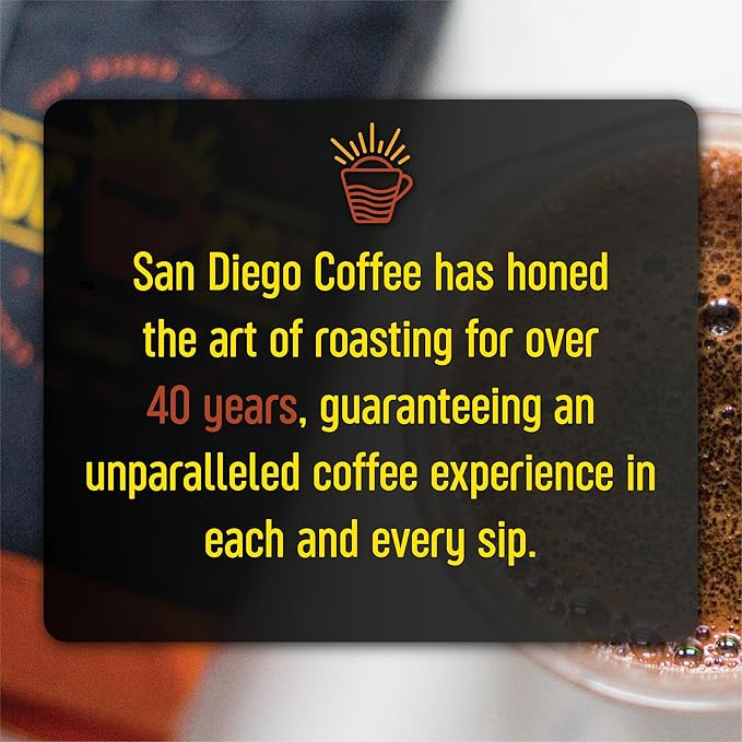 San Diego Coffee 5 Star Blend, Dark Roast, Whole Bean Coffee, 16-Ounce Bag Café en grano tostado