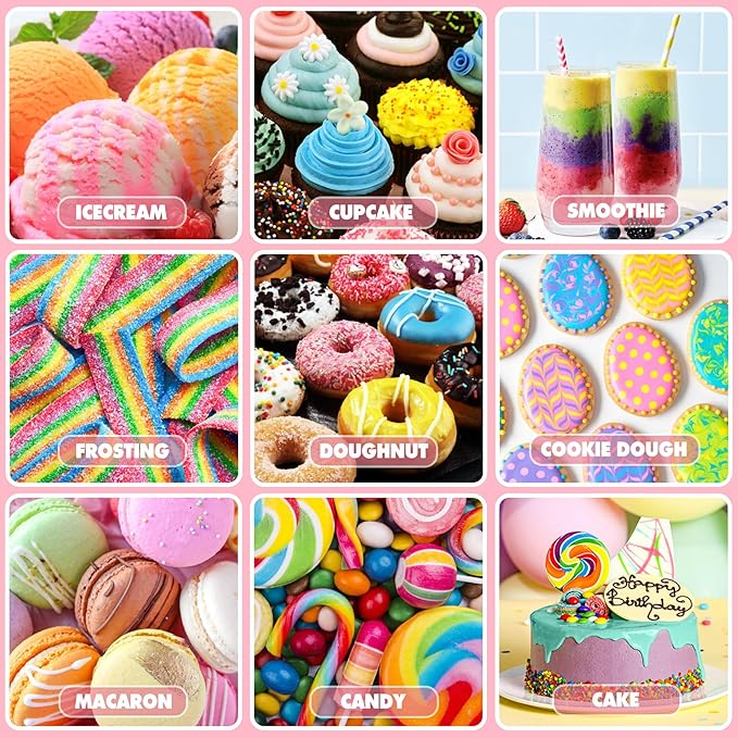 Food Coloring - Vibrant Liquid Icing Food Coloring Set for Baking, Cake Decorating, Easter Egg, Airbrush - Tasteless Food Color Dye for Fondant, Slime, DIY Crafts - 5.5 Fl.oz / 160ml Each (Pink)