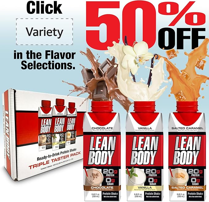 Labrada Lean Body Ready-to-Drink Chocolate Protein Shake, 40g Protein, Whey Blend, 0 Sugar, Gluten Free, 22 Vitamins & Minerals, LABRADA, 17 Fl Oz (Pack of 12)