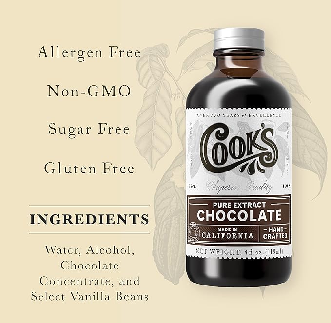 Cook's Pure Chocolate Extract 32 oz