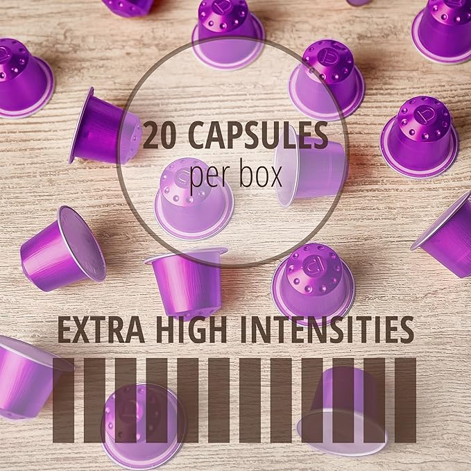 Nite Owl 120ct Nespresso Original Machine Compatible Pods I Intensity 10 I Aluminum Coffee Capsules I Ristretto Italiano I Arabica Espresso Dark Roast I Fully Nespresso Compatible