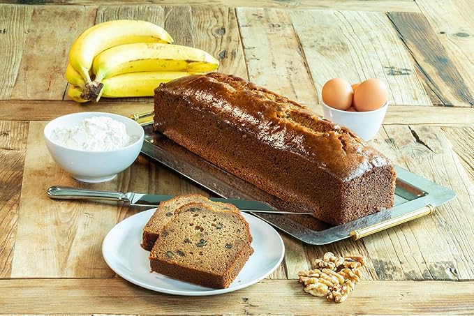 Nadel - Naturally Delicious Banana Nut bread, 12 Pack, Fresh Bananas, Crunchy Walnuts, Lunch snack breakfast bars Natural fresh brand, Cake Slices