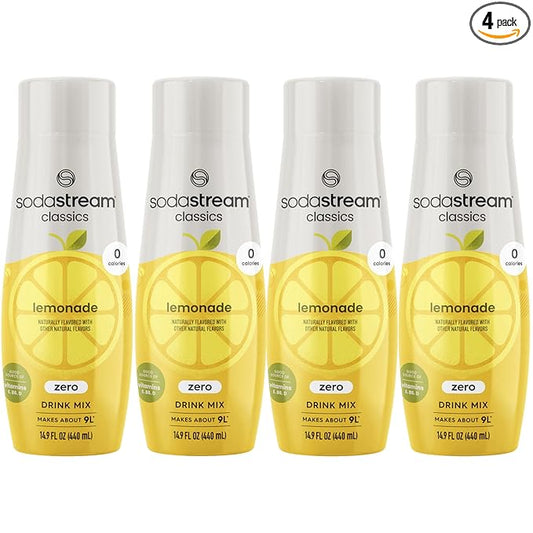 SodaStream SodaStream Zero Lemonade Drink Mix, 14.9 Fl Oz (Pack of 4)