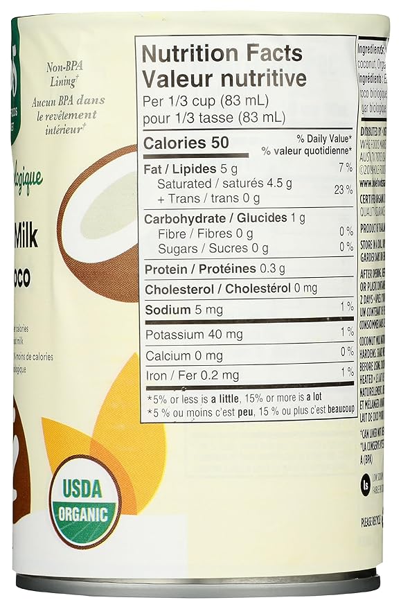 365 by Whole Foods Market, Organic Light Coconut Milk, 13.5 Fl Oz