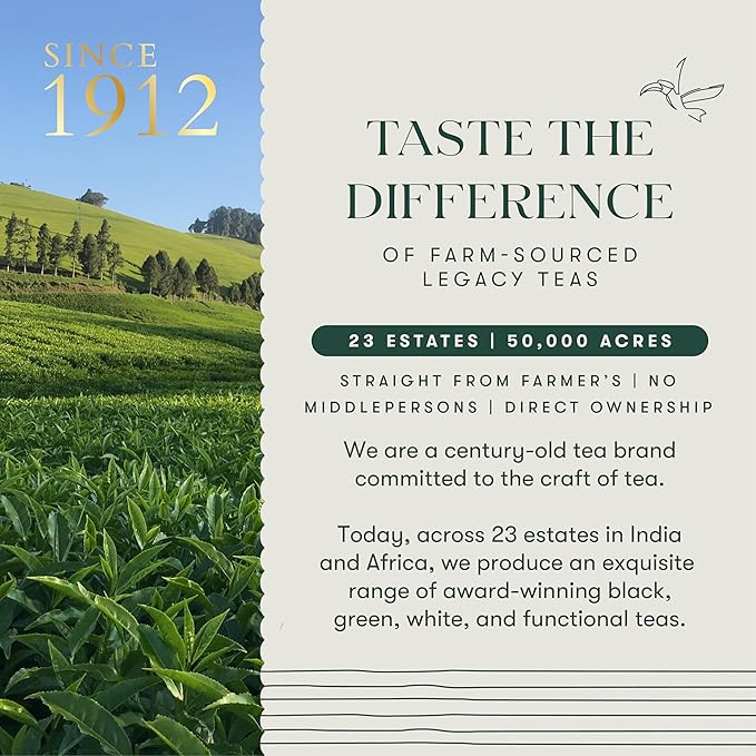 Luxmi Estates Organic Lemon Ginger Tea (50 Tea Bags), Lemon Peel, Ginger, Lemongrass and Licorice for sore throat, aids digestion, help with Nausea, and Uplifts Your Mood