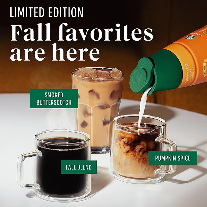 Starbucks Ground Coffee, Pumpkin Spice Flavored Coffee, 100% Arabica, Limited Edition, 1 Bag (17 Oz)