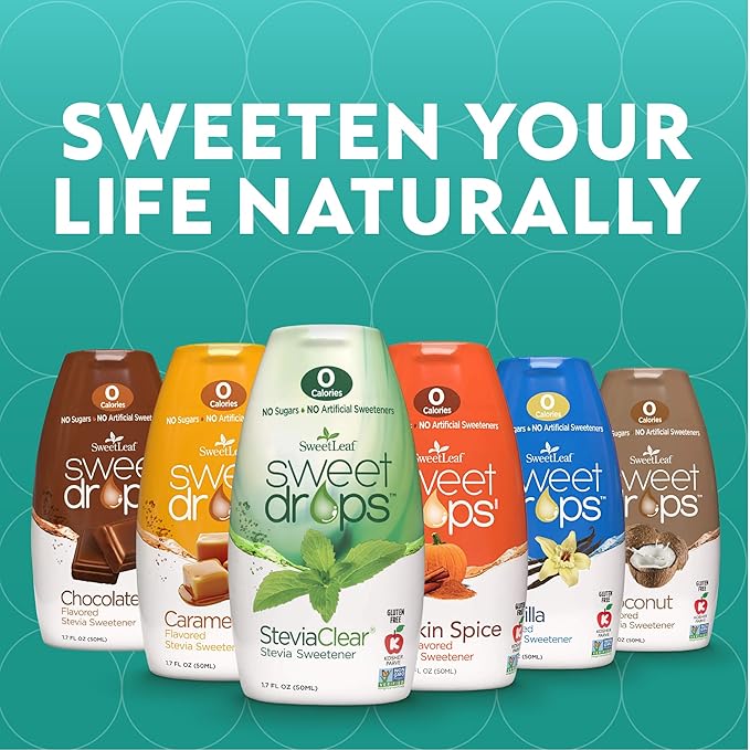 SweetLeaf Sweet Drops Chocolate Liquid Stevia Sweetener - Chocolate Stevia Drops, Zero Calories, Zero Sugar, Non-GMO, Gluten-Free, Keto Friendly, Chocolate Flavor Stevia - 1.7 Fl Oz, Pack of 2