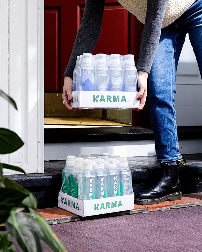 Karma Probiotic Water - 12 Pack, Strawberry Lemonade Drink - Immune & Gut Health Support