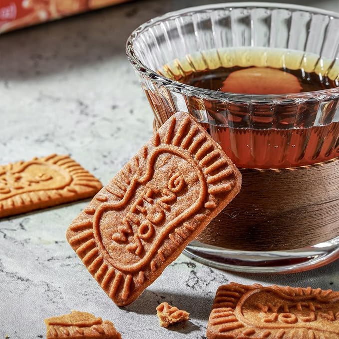 WZY Gourmet Caramelized Biscuit Biscotti Cookies Vegan Non-GMO Project Verified 17.6 OZ (500g) Perfect Crunch for Coffee Tea Snacking & Desserts Crunchy Buttery & Delicious (17.6 OZ (500g))