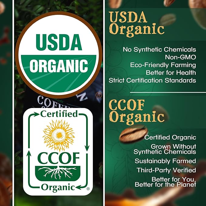The Bean Organic Coffee Company Chocolate Macadamia Nut, Medium Roast, Whole Bean Coffee, 16-Ounce Bags (Pack of 2)