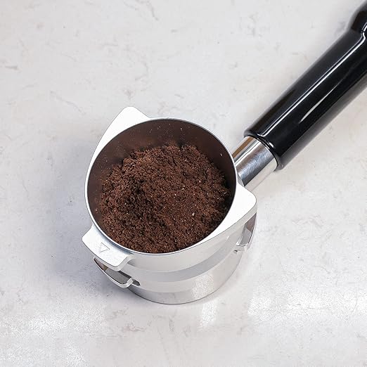 FIRJOY 54mm Espresso Dosing Funnel for Breville Barista Portafilters (Aluminum Alloy-Silver)