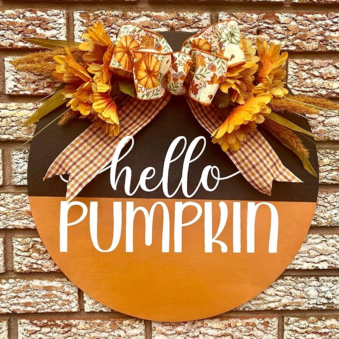 Fall Stencils for Door Mats Reusable Fall Doormat Stencils Hello Pumpkin Stencil for Doormats Wood Sign Decor