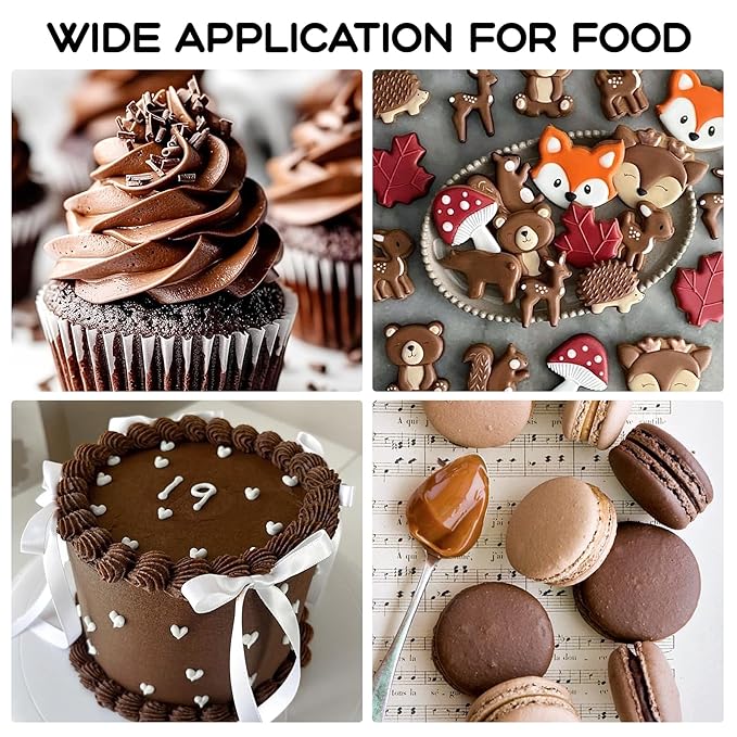 Brown Food Coloring Gel 4.5 Oz Professional Grade Brown Food Dye Concentrated Gel Food Coloring for Icing Baking Cake Decorating Cookie