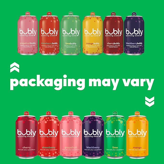 bubly Sparkling Water, Coconut Pineapple, Zero Sugar & Zero Calories, Seltzer Water, 12 Fl Oz Cans (Pack of 8)