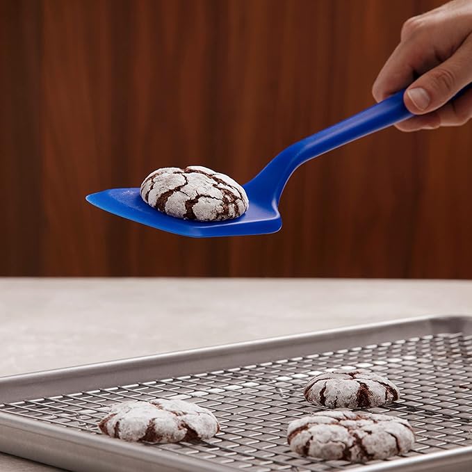 GIR: Get It Right Silicone Cooking Spatula Turner - Mini 11-In Slate - One-Piece Design & Heat-Resistant up to 425°F - Versatile Pancake Flipper & Baking Spatula With Ergonomic Handle