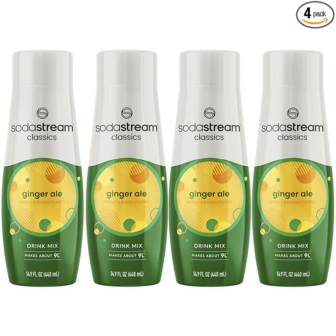 SodaStream Ginger Ale, 440ml 4-Pack