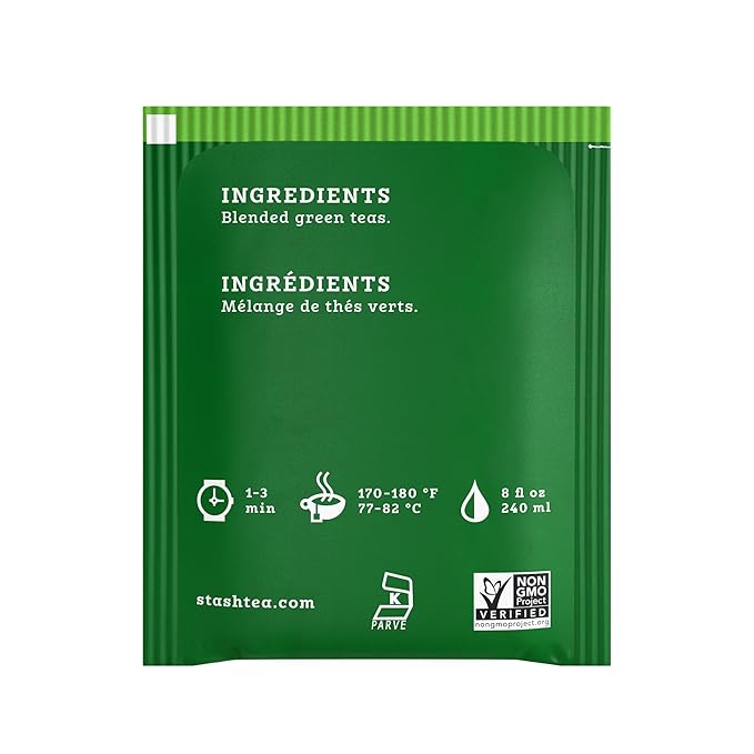 Stash Tea Premium Green Tea, 6 Boxes of 30 Tea Bags Each (180 Tea Bags Total)