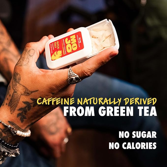 MOJO Energy Pouches, Tropical Punch Flavor, 50 mg per Caffeine Pouch, 15 Pouches, 5-Pack