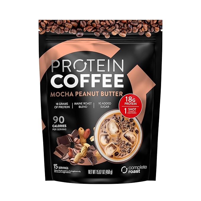 Complete Roast 3-Pack Caramel Frappe, Iced Coffee, and Vanilla (Caramel Frappe, Mocha Latte, Mocha Peanut Butter)