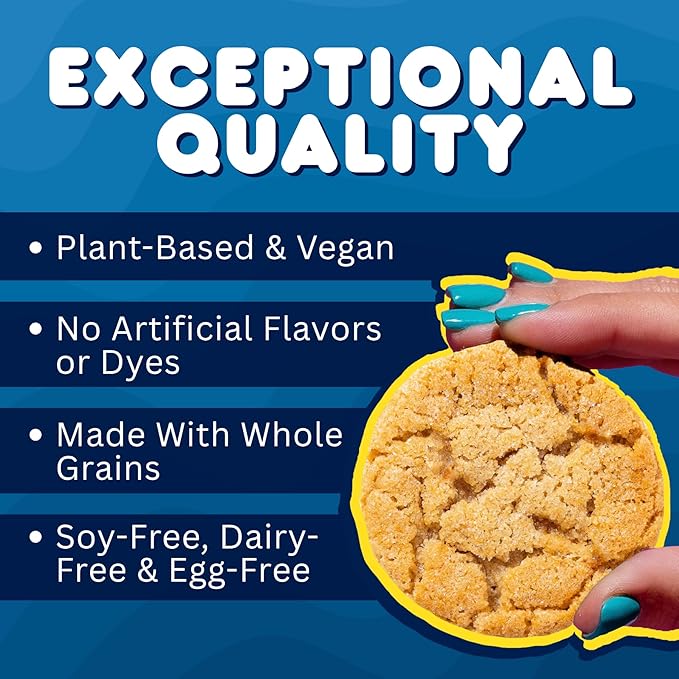 Whoa Dough Ready to Bake Cookie Dough Sugar Cookie – Certified Non-GMO, Kosher, Gluten Free – Plant-Based Snack Dough Made with Real Ingredients – 24 Pack