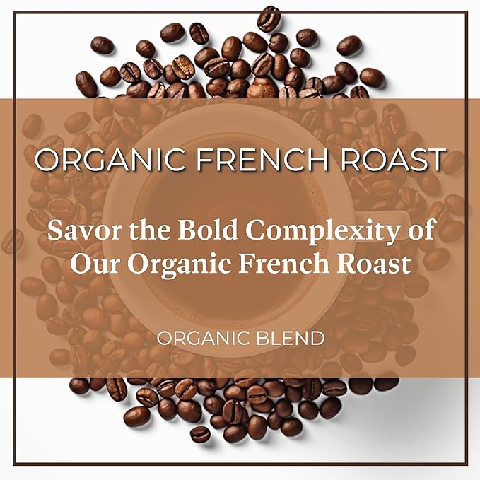 San Diego Coffee Organic French Roast, Dark Roast, Whole Bean Coffee, 5-Pound Bag Café en grano tostado