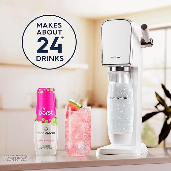 SodaStream Bubly Burst Watermelon Lime Drink Mix (440ml, Pack of 4)