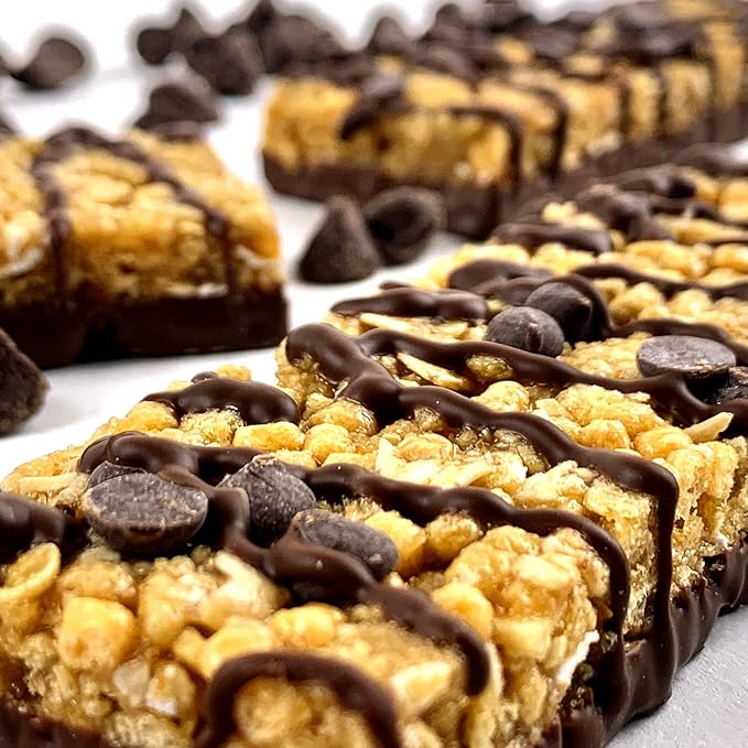 No Nuts! 100% Nut Free Dairy Free Vegan Protein Bars, Chocolate Chip, Organic, Kosher, Egg-Free, Non-Gmo & Dairy-Free Protein Bars